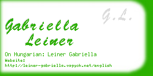 gabriella leiner business card